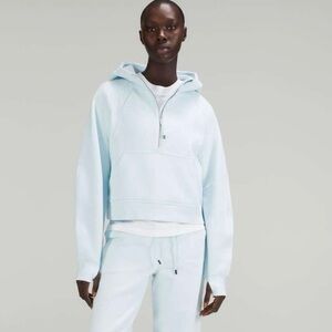 Lululemon Scuba Oversized Half Zip Hoodie- Powder Blue (RARE)